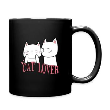 Wickedly Handsome Evil Cute Cat - Full Colour Mug - black - Right