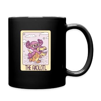 Kawaii Axolotl sur Dino Tarot Card - Mug uni - noir - Droite