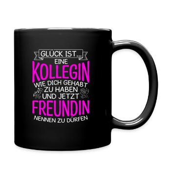 Kollegin Geschenk Arbeit Job Kolleginnen Spruch - Tasse einfarbig - Schwarz - Rechts