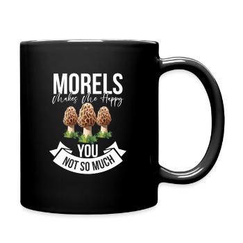 Mushroom pickers and mushroom friends - Full Colour Mug - black - Right