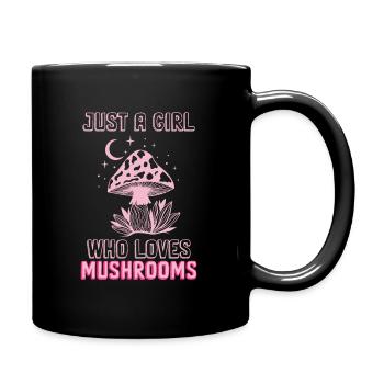 Mushroom pickers and mushroom friends - Full Colour Mug - black - Right