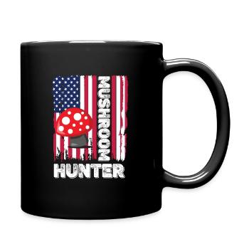 Mushroom pickers and mushroom friends - Full Colour Mug - black - Right