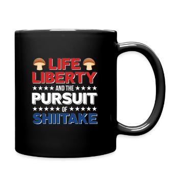 Pilzsammler und Pilz Freunde - Tasse einfarbig - Schwarz - Rechts