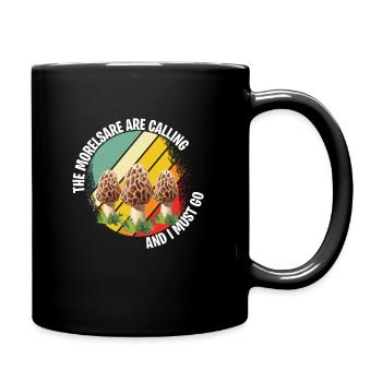 Mushroom pickers and mushroom friends - Full Colour Mug - black - Right