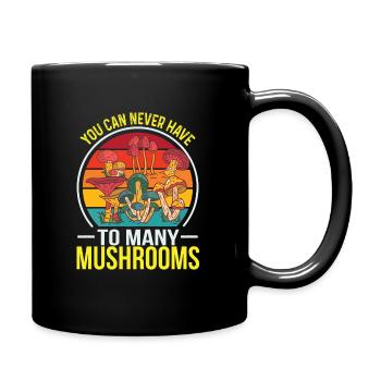 Cueilleurs de champignons et amis champignons - Mug uni - noir - Droite
