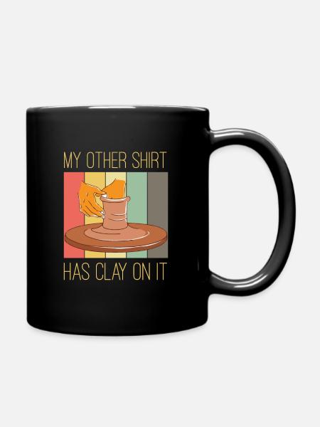Pottery and pottery - Full Colour Mug - black