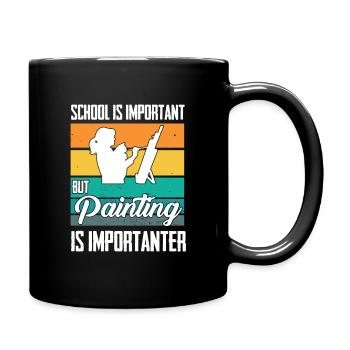 Maler und Lackierer, der Beste und Nervigste Beruf - Tasse einfarbig - Schwarz - Rechts