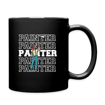 Peintre et vernisseur, le métier le meilleur et le plus ennuyeux - Mug uni - noir - Droite