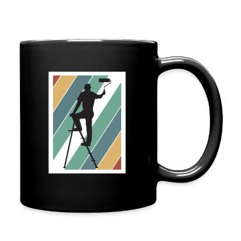 Peintre et vernisseur, le métier le meilleur et le plus ennuyeux - Mug uni - noir - Droite