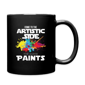 Maler und Lackierer, der Beste und Nervigste Beruf - Tasse einfarbig - Schwarz - Rechts