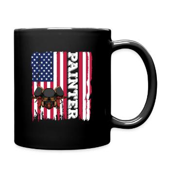 Peintre et vernisseur, le métier le meilleur et le plus ennuyeux - Mug uni - noir - Droite