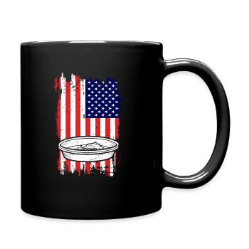 Drapeau américain orpaillage - Mug uni - noir - Droite