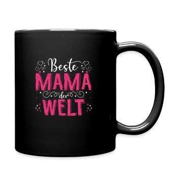 Mutter Muttertag Spruch Lieblingsmama Muttertagsge - Tasse einfarbig - Schwarz - Rechts