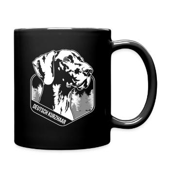 Chiens de chasse allemands à poil court Portait Dog Wilsigns - Mug uni - noir - Droite