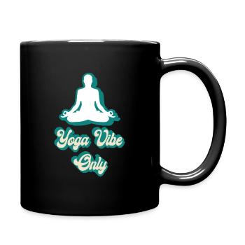 Meditation, Zen Yoga and Pilates - Full Colour Mug - black - Right