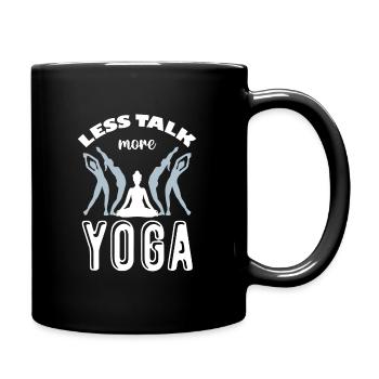 Meditation, Zen Yoga and Pilates - Full Colour Mug - black - Right