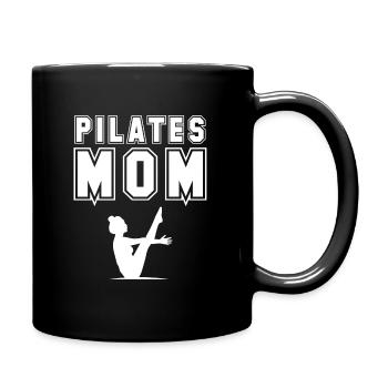 Meditation, Zen Yoga und Pilates - Tasse einfarbig - Schwarz - Rechts