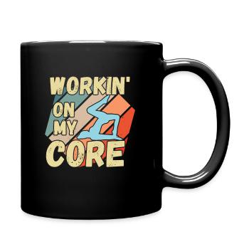 Meditation, Zen Yoga and Pilates - Full Colour Mug - black - Right