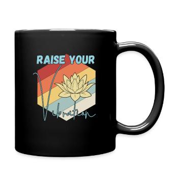 Meditation, Zen Yoga and Pilates - Full Colour Mug - black - Right