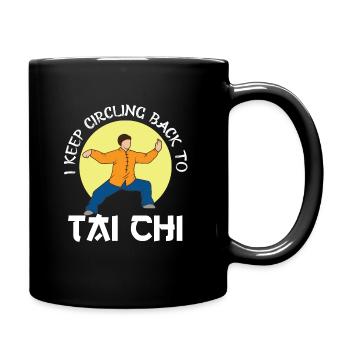 Meditation, Zen Yoga and Pilates - Full Colour Mug - black - Right