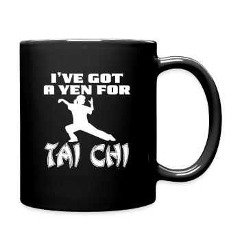 Meditation, Zen Yoga und Pilates - Tasse einfarbig - Schwarz - Rechts