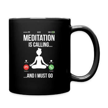 Méditation, Zen Yoga et Pilates - Mug uni - noir - Droite