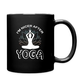 Méditation, Zen Yoga et Pilates - Mug uni - noir - Droite