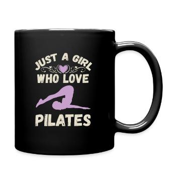 Meditation, Zen Yoga und Pilates - Tasse einfarbig - Schwarz - Rechts