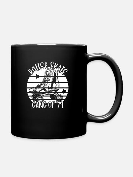 Rollschuhfahrer Rollerskates Rollschuh Gang 1979 - Tasse einfarbig - Schwarz