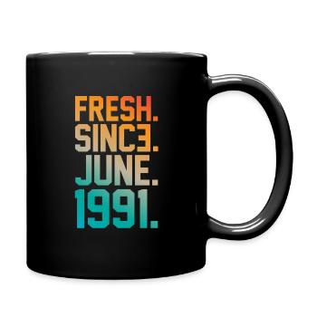 Juin 1991 Anniversaire - Mug uni - noir - Droite