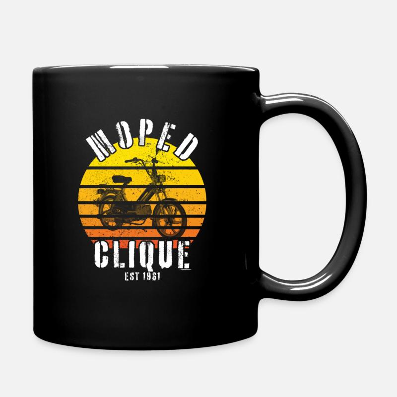 Mobylette Clique Scooter Mokick Deux-Roues Rider 1961 - Mug uni - noir