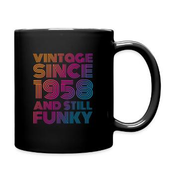 Millésime 1958 - Mug uni - noir - Droite