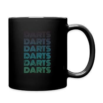 Darts Vintage - Mug uni - noir - Droite