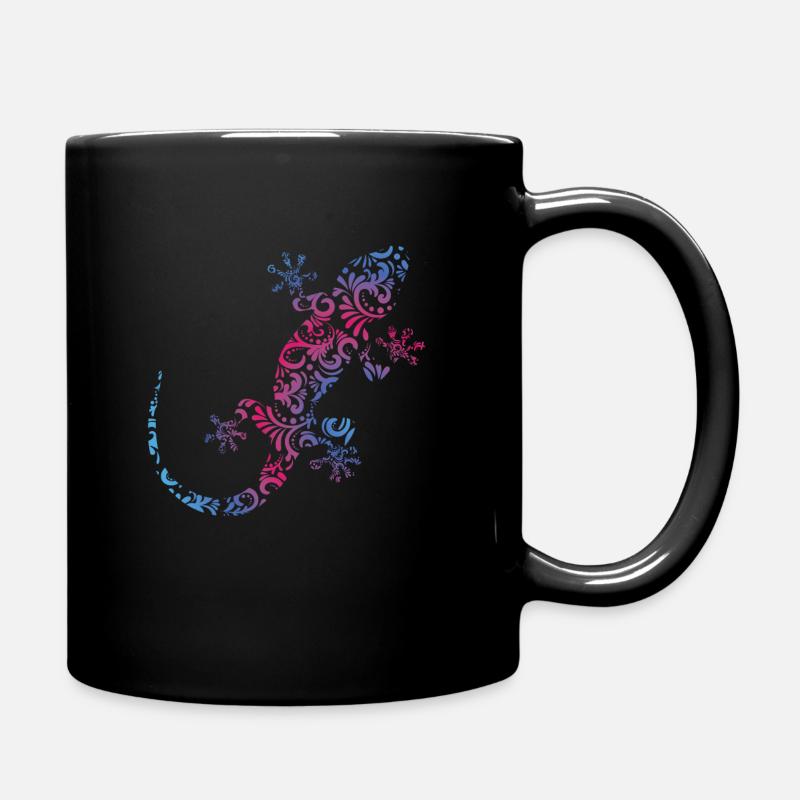 Lézards Reptiles Maori Modèle Caméléon Gecko - Mug uni - noir
