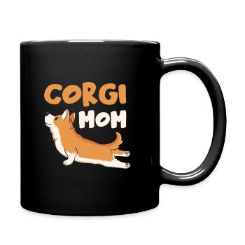 Corgi Mom Dogs Gift Dog Owner Corgi - Full Colour Mug - black - Right