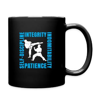Karate Fighter Taekwondo Gift Martial Arts - Full Colour Mug - black - Right