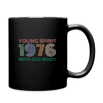 Vintage 1976 - Tasse einfarbig - Schwarz - Rechts