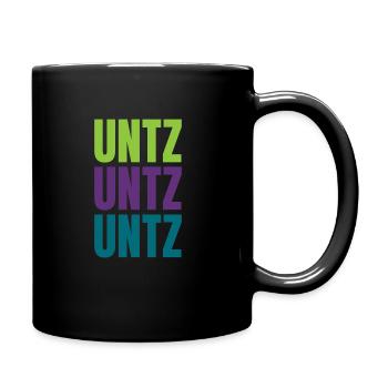Unzt Unzt Untz Techno Musik Festival Outfit - Tasse einfarbig - Schwarz - Rechts