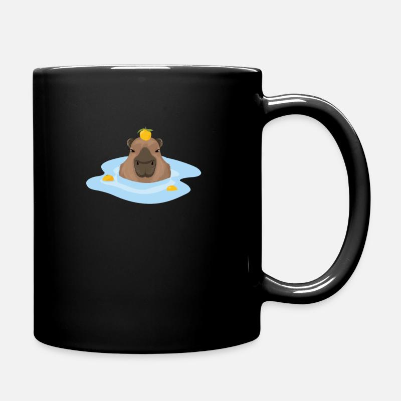 Capybara Idée cadeau Meme Capybara Capybara - Mug uni - noir