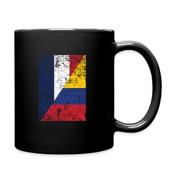 Colombie France Drapeau Colombien Cadeau - Mug uni - noir - Droite