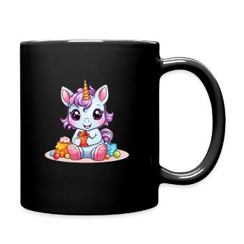 EINHORN SÜßIGKEITEN - Tasse einfarbig - Schwarz - Rechts