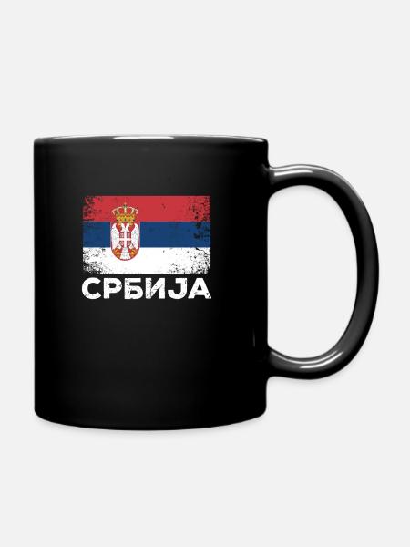 Serbie Cadeau Srbija Drapeau serbe Serbie - Mug uni - noir