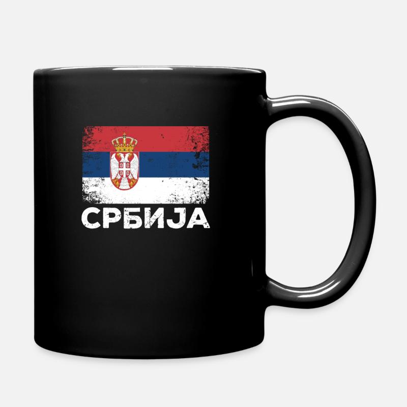 Serbie Cadeau Srbija Drapeau serbe Serbie - Mug uni - noir
