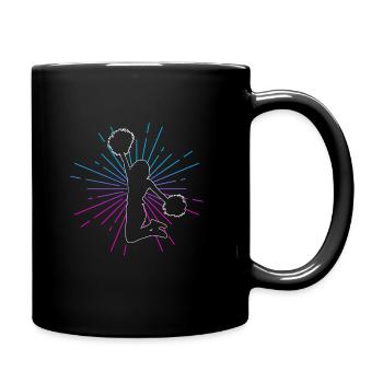 Cheerleader Cheerleading Design Sport Pompons Chee - Tasse einfarbig - Schwarz - Rechts