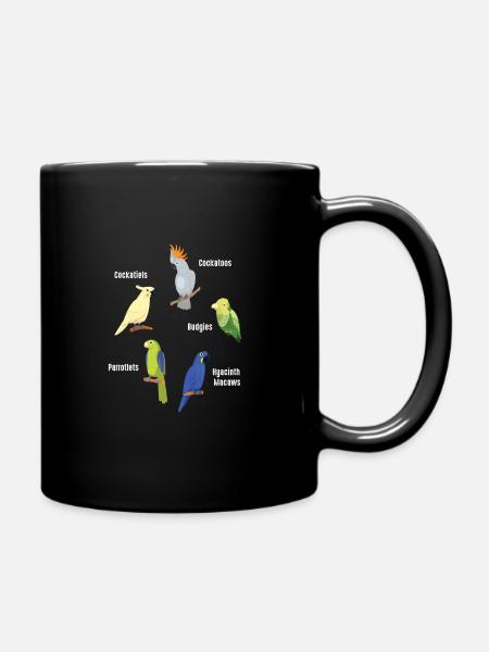 Perroquet Style Canary Cadeau Cacatoès Perruche - Mug uni - noir