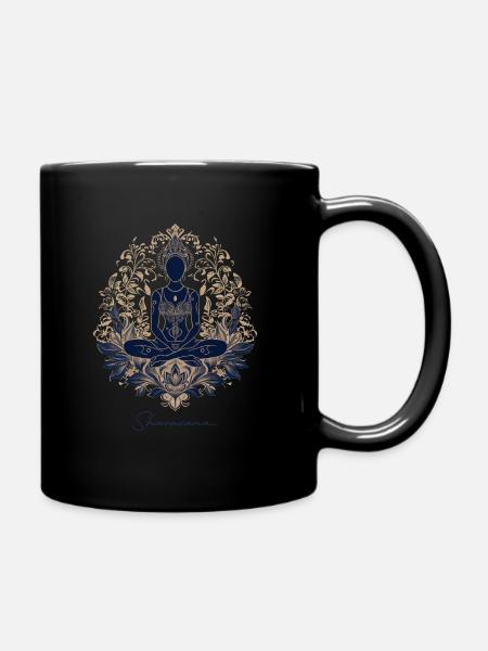 YOGA KLEIDUNG UND MEDITATION - Tasse einfarbig - Schwarz