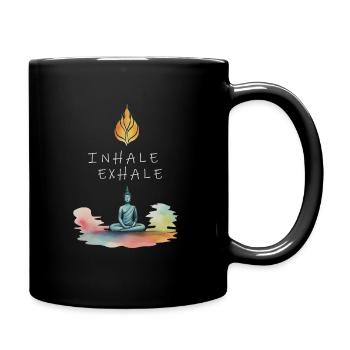 YOGA KLEIDUNG UND MEDITATION - Tasse einfarbig - Schwarz - Rechts
