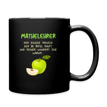 Mathematiker Mathematik Mathe Examen Lehramt - Tasse einfarbig - Schwarz - Rechts