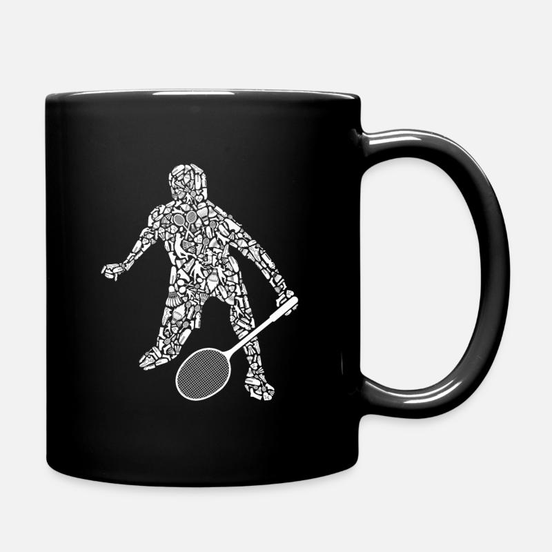 Joueurs de badminton Badminton Garçons - Mug uni - noir