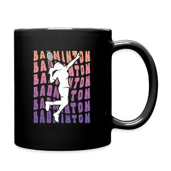 Joueur de badminton Badminton Badminton Filles - Mug uni - noir - Droite